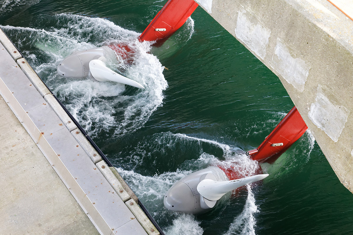 Tidal water turbines