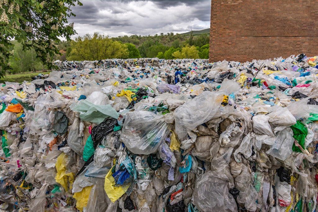 Recycling plant for plastic and bags