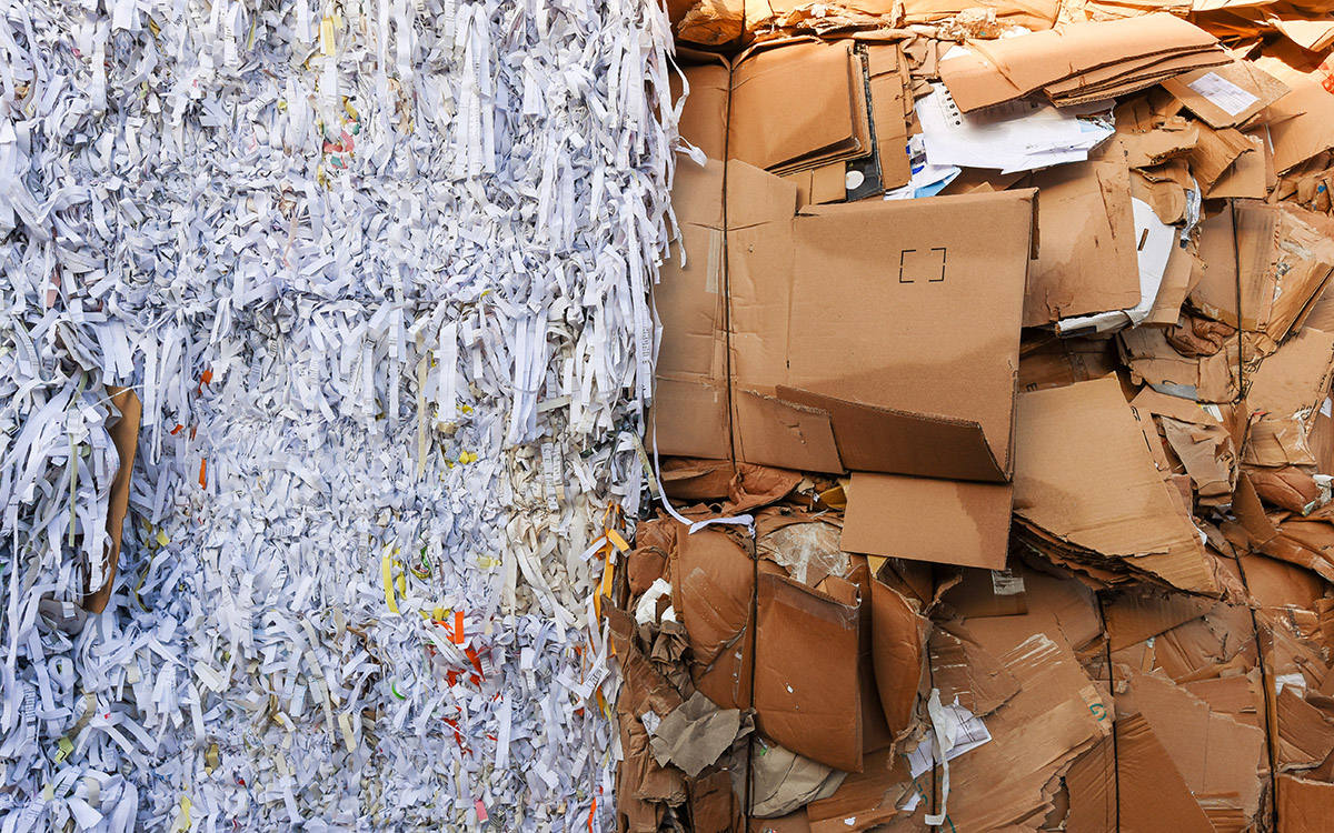 old waste paper